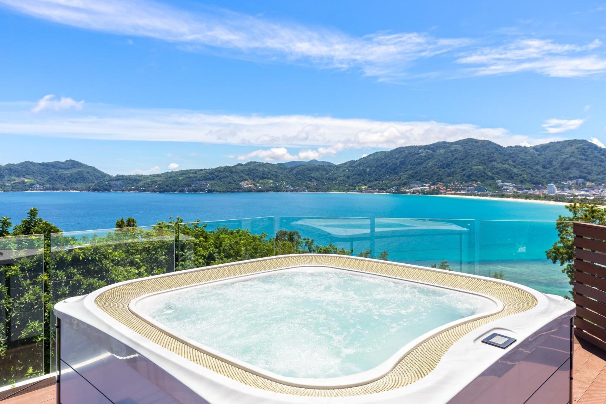 Apartment Ocean View 3Br Apartment With Rooftop Terrace & Jacuzzi, Sapphire Bay 8-19 Residence, Patong