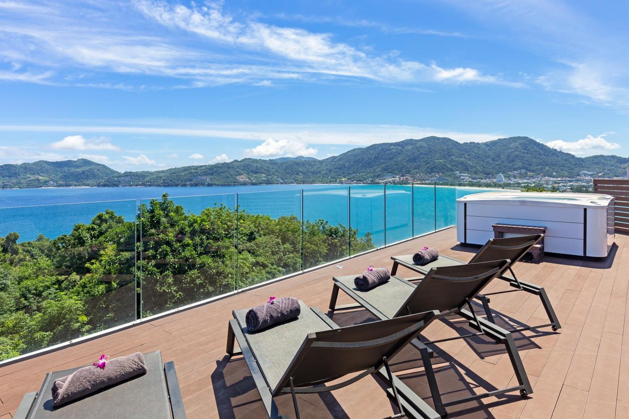Apartment Ocean View 3br With Rooftop Terrace & Jacuzzi, Sapphire Bay 8-19 Residence, Patong